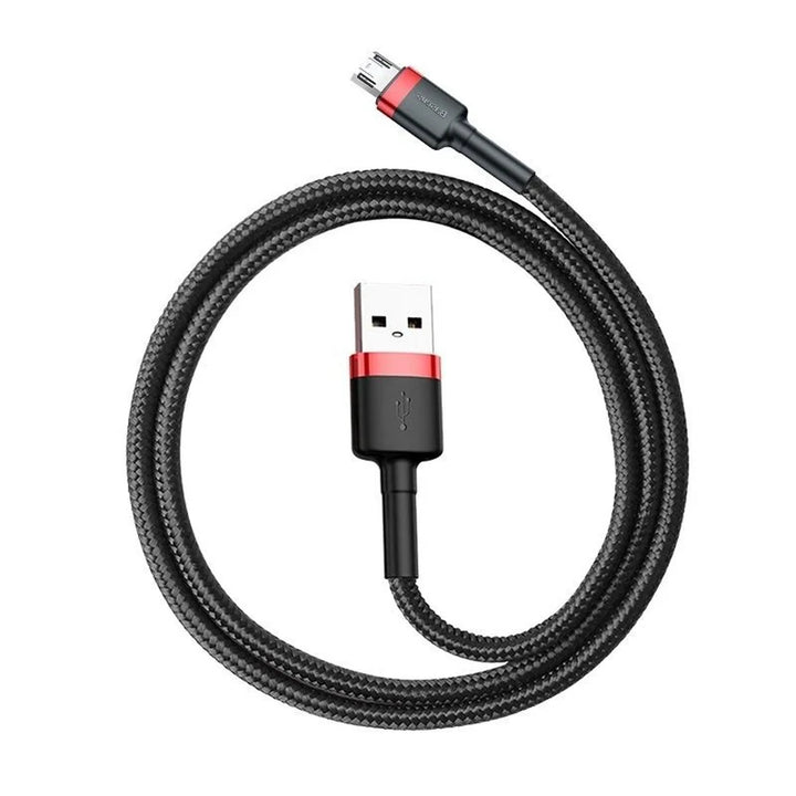 Cabo USB/MicroUSB 2,0m QC3.0 2,4A (CAMKLF-C91) em nylon trançado