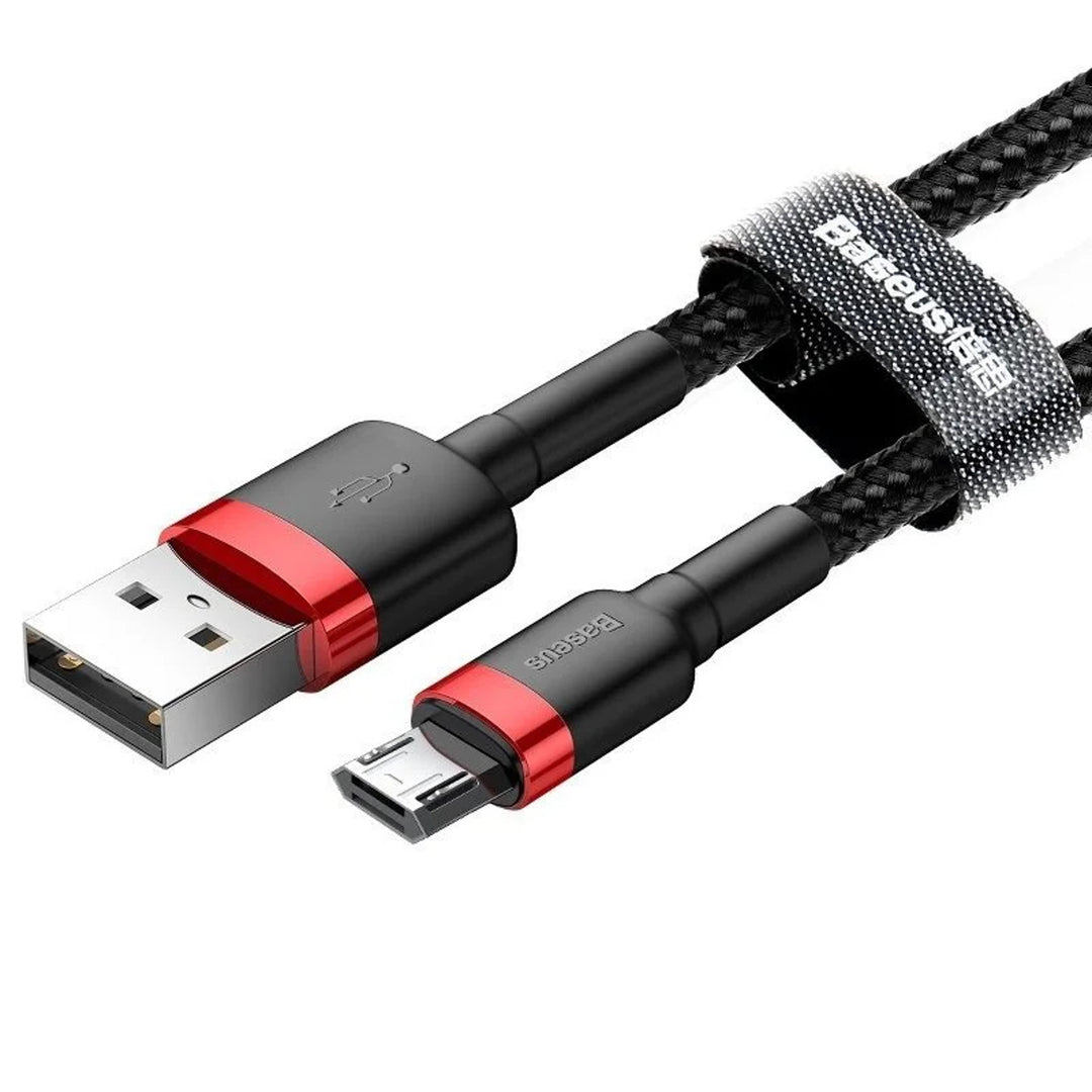 Cabo USB/MicroUSB 2,0m QC3.0 2,4A (CAMKLF-C91) em nylon trançado