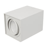 Luminária halógena embutida em holofote GU10, branca, 80x80x115mm, quadrada, alumínio MCE426 W