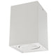 Luminária halógena embutida em holofote GU10, branca, 80x80x115mm, quadrada, alumínio MCE426 W