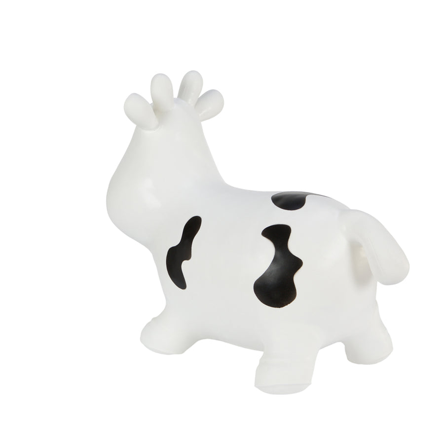 Jumper de borracha de vaca branca enorme e exclusivo, diversão de salto com bomba de ar Hoppimals