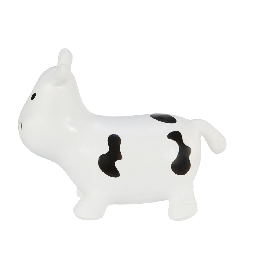 Jumper de borracha de vaca branca enorme e exclusivo, diversão de salto com bomba de ar Hoppimals