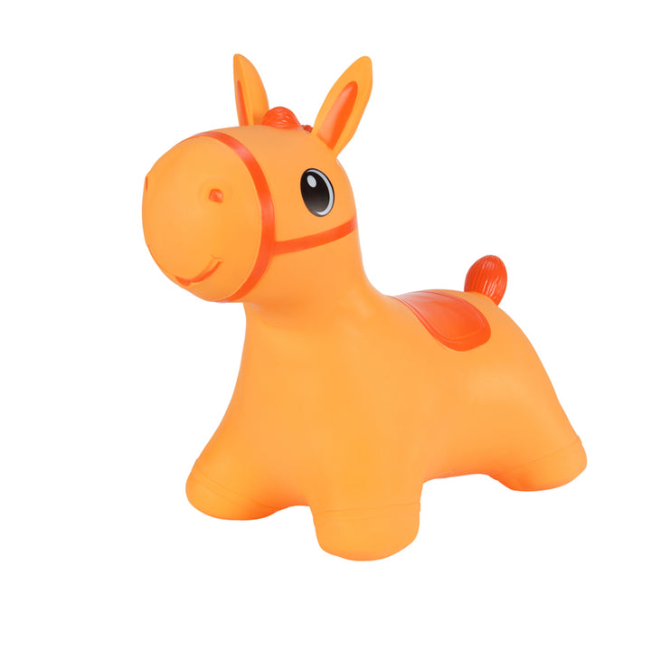 Brinquedo inflável para pular e brincar para crianças a partir de 1 ano, cavalo costurado, bomba de ar incluída
