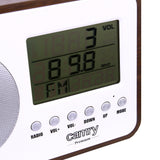 Rádio digital LCD Camry CR 1153, antena telescópica giratória, calendário, termómetro, despertador