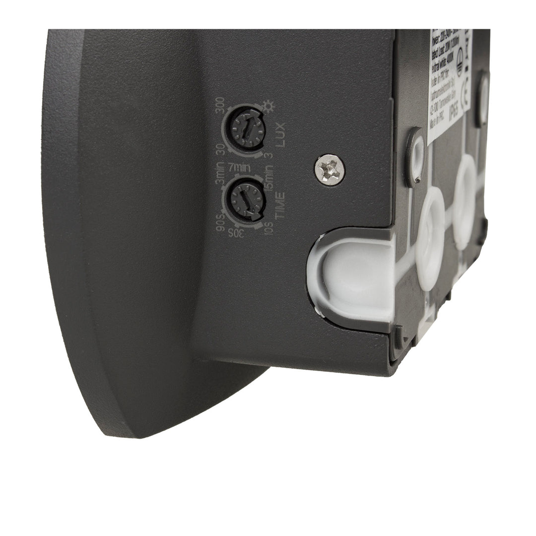 Luminária de parede LED Maclean MCE366 com sensor de movimento PIR, sensor de anoitecer ao amanhecer, iluminação interior/exterior IP65 4000K, branco neutro (20 W (1600 lm))