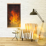 Aquecedor infravermelho - Painel de aquecimento flexível de 430 W com controlador TRIO Design 1 lareira, dimensões 100x57 cm