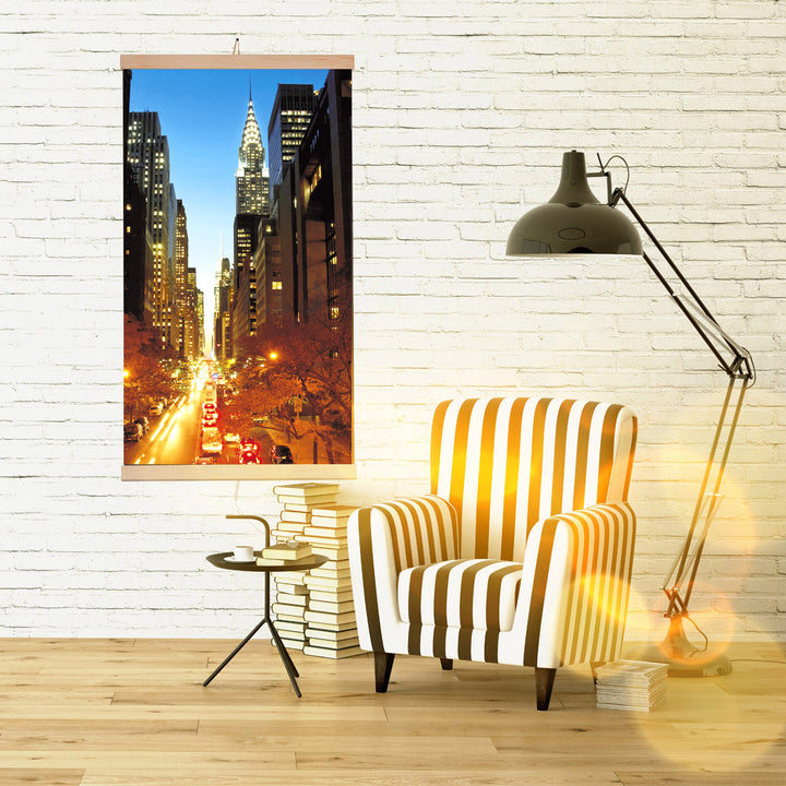 Calefactor infrarrojo - Panel calefactor flexible 430W con regulador TRIO patrón 2 Manhattan, Dimensiones 100x57cm