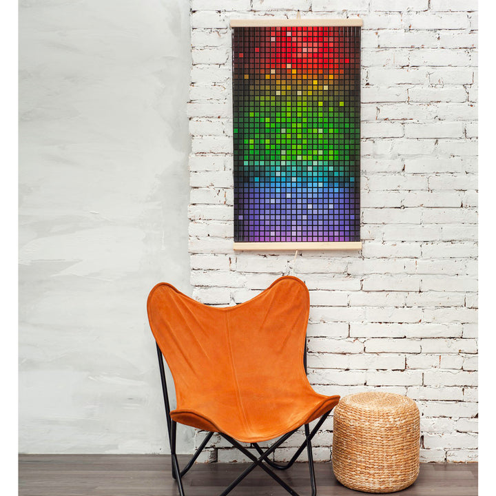 Aquecedor infravermelho - Painel de aquecimento flexível de 430 W com controlador TRIO, design em mosaico 4, dimensões 100 x 57 cm