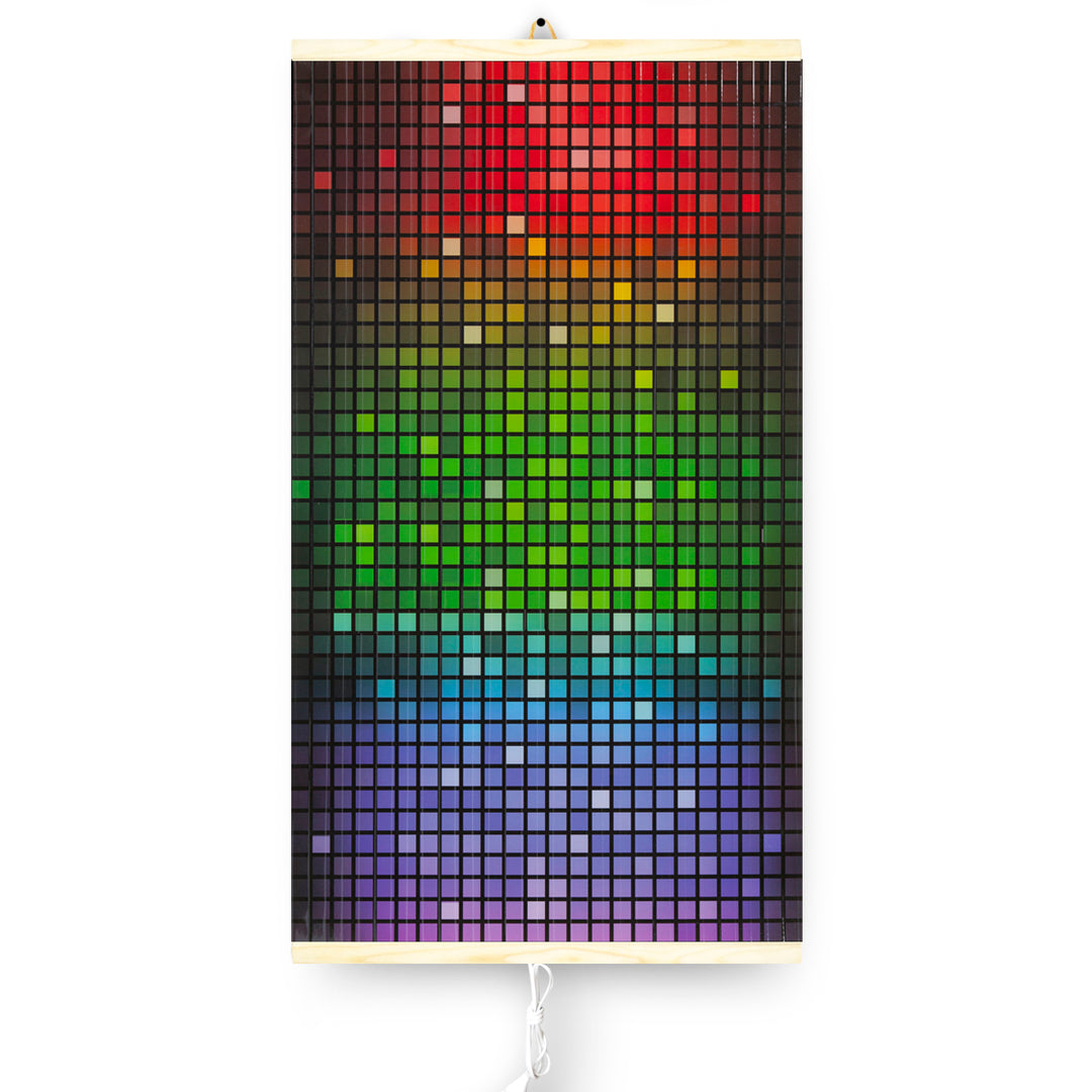 Aquecedor infravermelho - Painel de aquecimento flexível de 430 W com controlador TRIO, design em mosaico 4, dimensões 100 x 57 cm