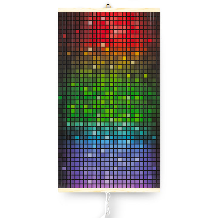 Aquecedor infravermelho - Painel de aquecimento flexível de 430 W com controlador TRIO, design em mosaico 4, dimensões 100 x 57 cm