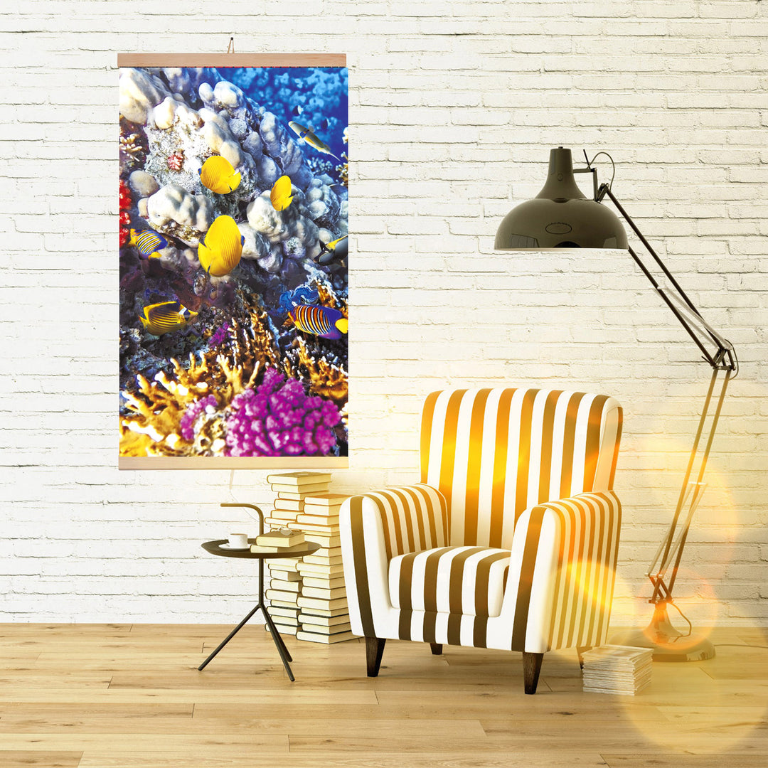 Aquecedor infravermelho - Painel de aquecimento flexível de 430 W com controlador TRIO Design 6 Coral Reef, dimensões 100 x 57 cm
