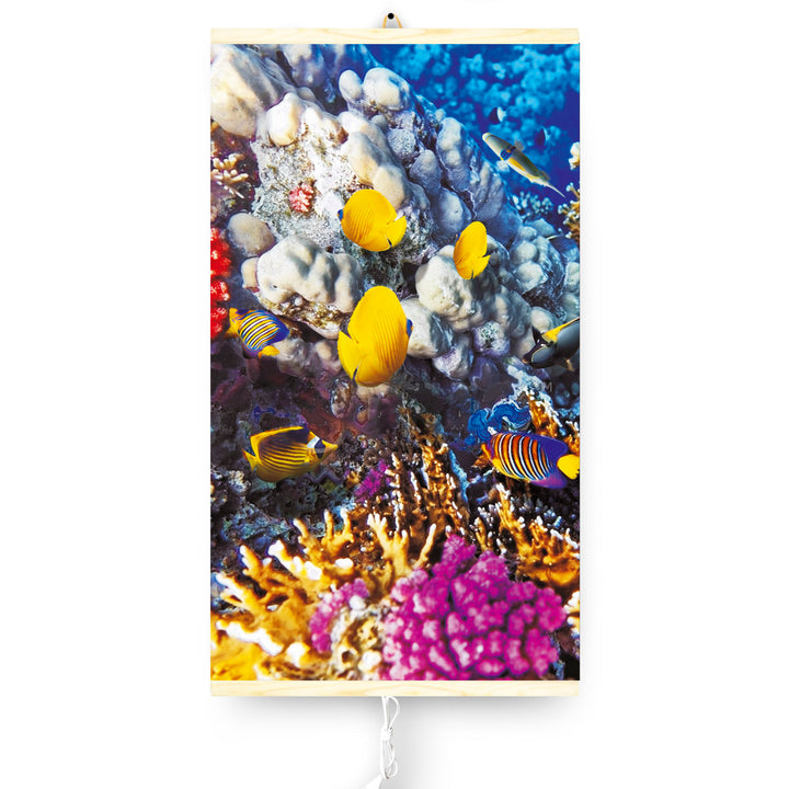 Aquecedor infravermelho - Painel de aquecimento flexível de 430 W com controlador TRIO Design 6 Coral Reef, dimensões 100 x 57 cm