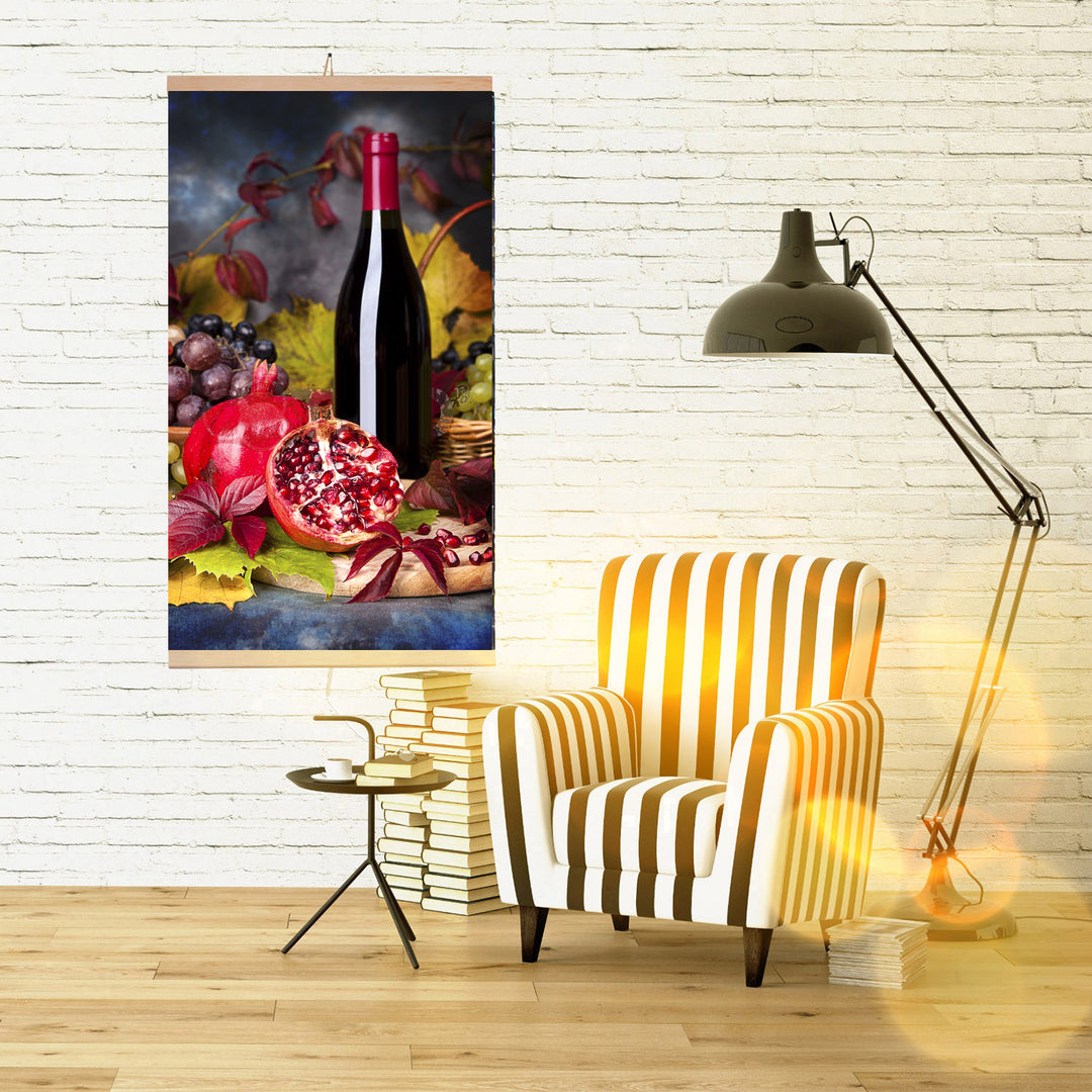 Panel de calefacción de infrarrojos flexible 430W con regulador TRIO diseño 8 vino, dimensiones 100x57cm