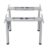Mesa elétrica Ergo Office com altura dupla ajustável, altura máxima 128cm, máximo 125kg x2, sem suporte (2 peças), cinza, ER-404G