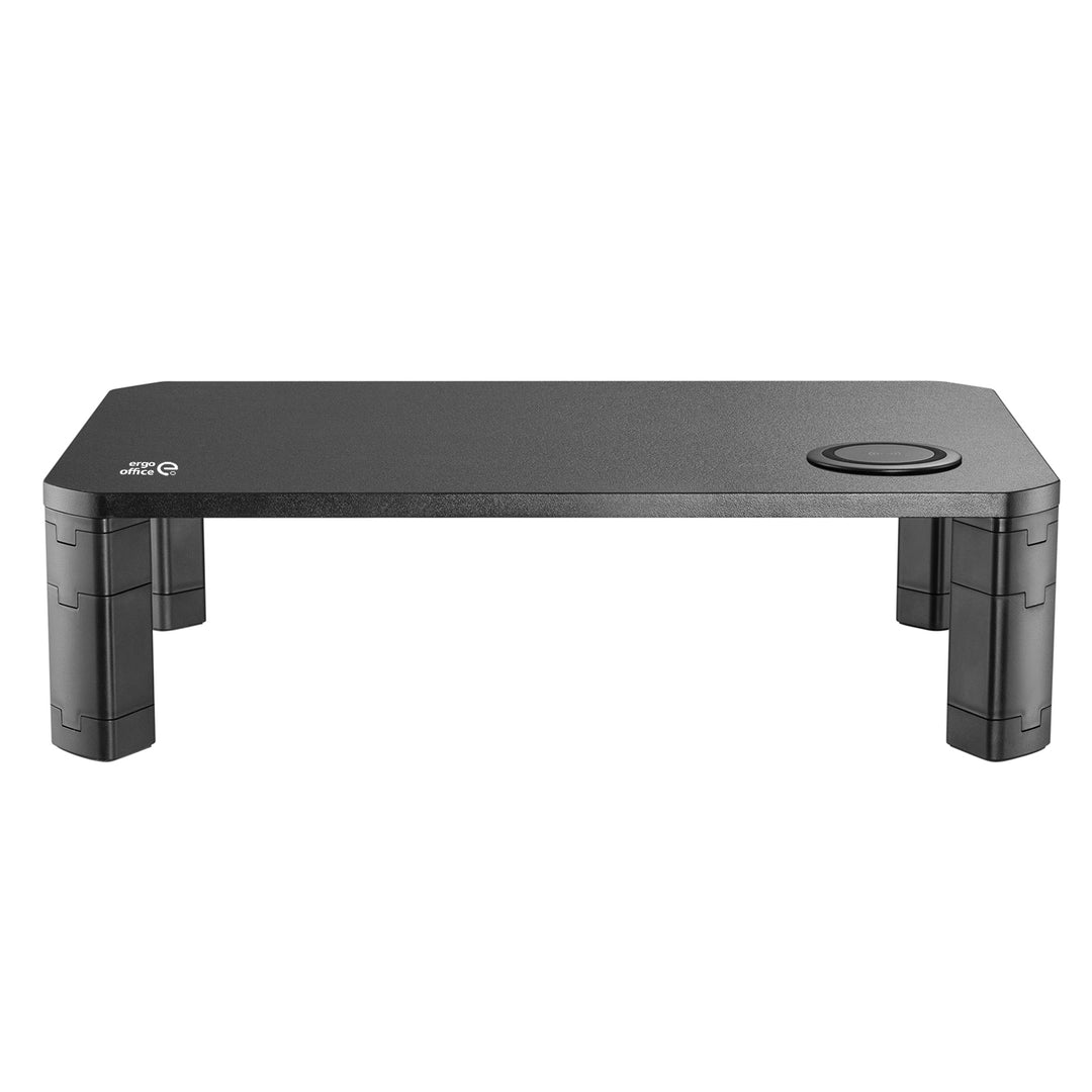 Suporte de tela ajustável em altura com monitor de carregamento sem fio Qi de 17 "~ 32" suporta carregamento por indução de até 20 kg