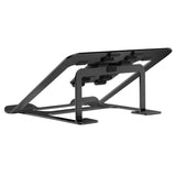 Ergo Office ER-416 B Suporte dobrável para laptop de alumínio ERGOOFFICE.EU, preto, adequado para laptops de 11 a 15 '', ER-416 B