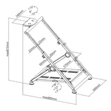 Soporte para volante plegable simulador de carreras para juegos hasta 20 kg NanoRS RS155