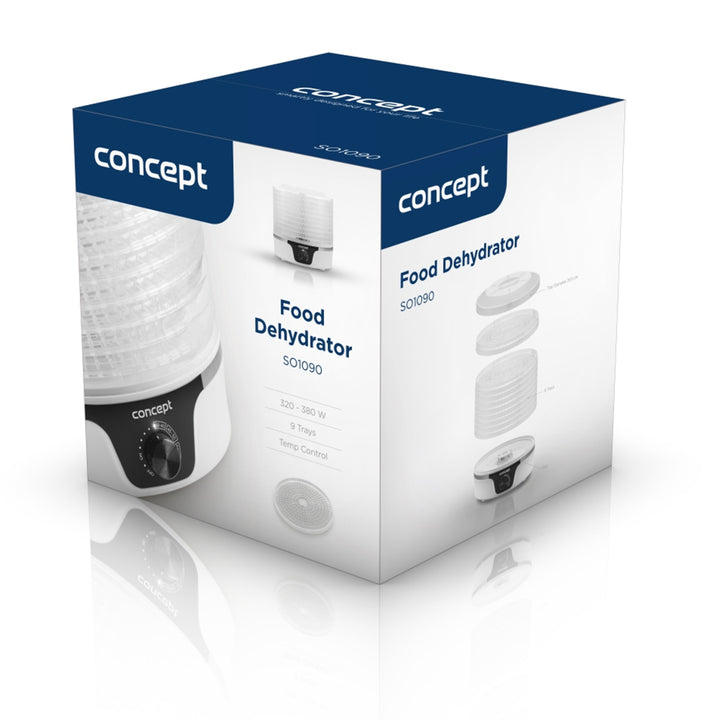 Deshidratador de alimentos grande 9 tamices 380W Concept SO1090