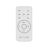 Aquecedor cerâmico com controle remoto, display LED, ventilador, temporizador, oscilação de 2.000 W, até 20 m2, Concept QH4000