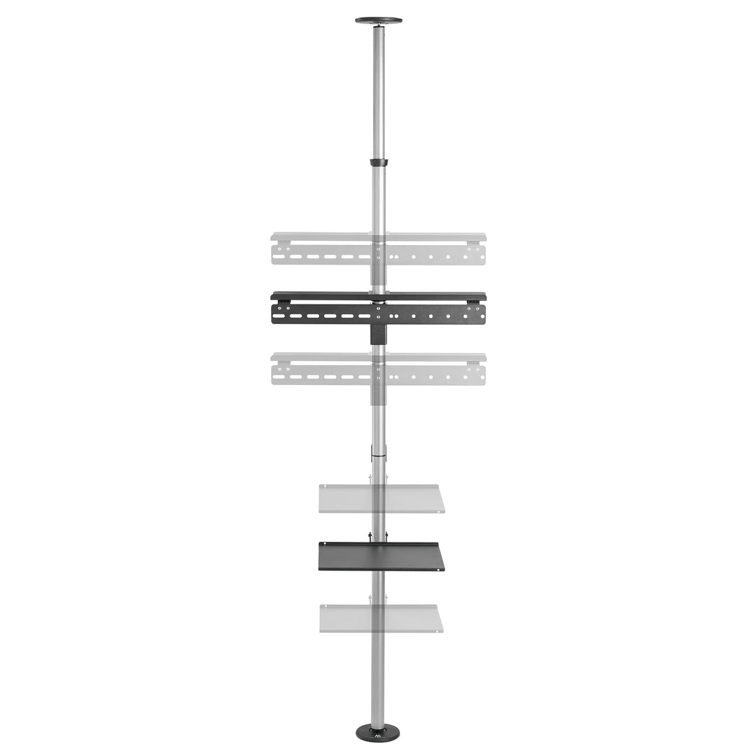 Maclean MC-791N 37" - 70" Suporte telescópico para TV, teto e piso com prateleira, máx. 30kg