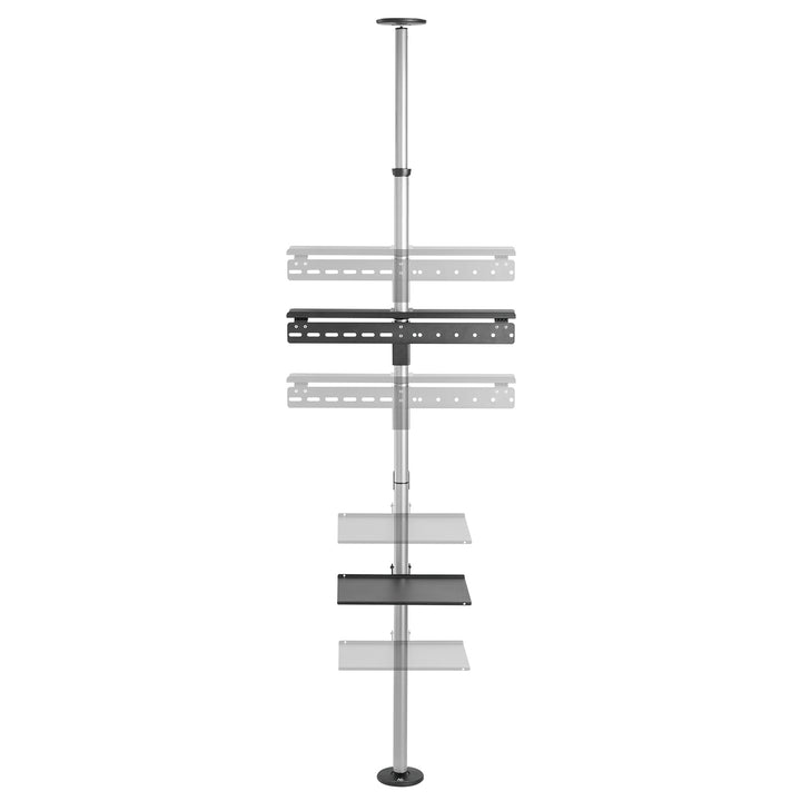 Maclean MC-791N 37" - 70" Suporte telescópico para TV, teto e piso com prateleira, máx. 30kg