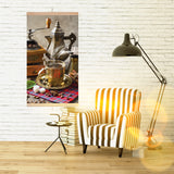 Painel de aquecimento infravermelho flexível de 430 W com regulador TRIO, design 5 café, dimensões 100x57 cm
