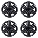 Conjunto de calota 14 "AÇÃO Doublecolor grafite/preto 4 peças PARA FORD OPEL FIAT RENAULT AUDI SEAT
