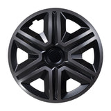 Conjunto de calota 14 "AÇÃO Doublecolor grafite/preto 4 peças PARA FORD OPEL FIAT RENAULT AUDI SEAT