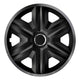 Calotas 16 "NRM FAST LUX GRAPHITE grafite-preto 4 unidades