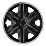 Calotas 16" NRM FAST LUX SILVER prata-preto 4pcs