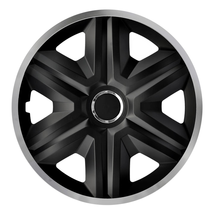 Calotas 16" NRM FAST LUX SILVER prata-preto 4pcs