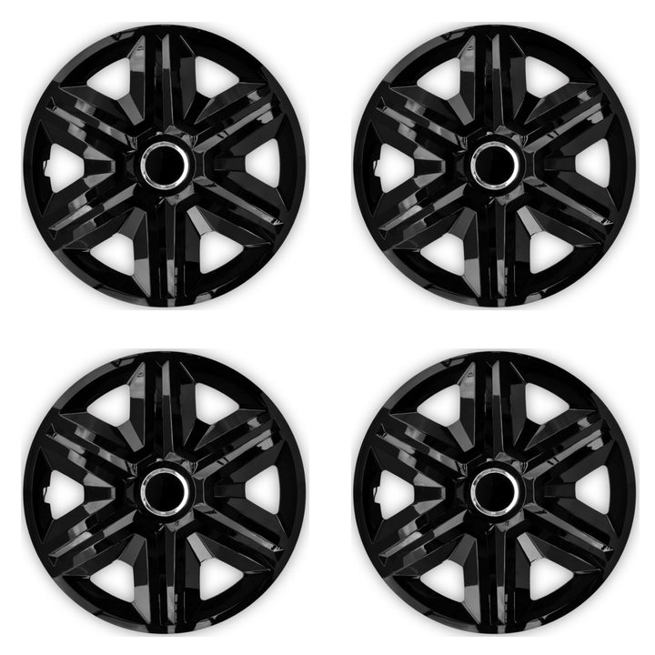 Calotas 14" NRM FAST BLACK LACQUERED pretas 4 peças