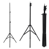 Maclean MC-163 Soporte para anillo de luz de 12 ", Altura ajustable 62-190 cm, Aoporte de iluminación, Soporte de lámpara, Soporte de luz con capacidad de carga hasta 3 kg