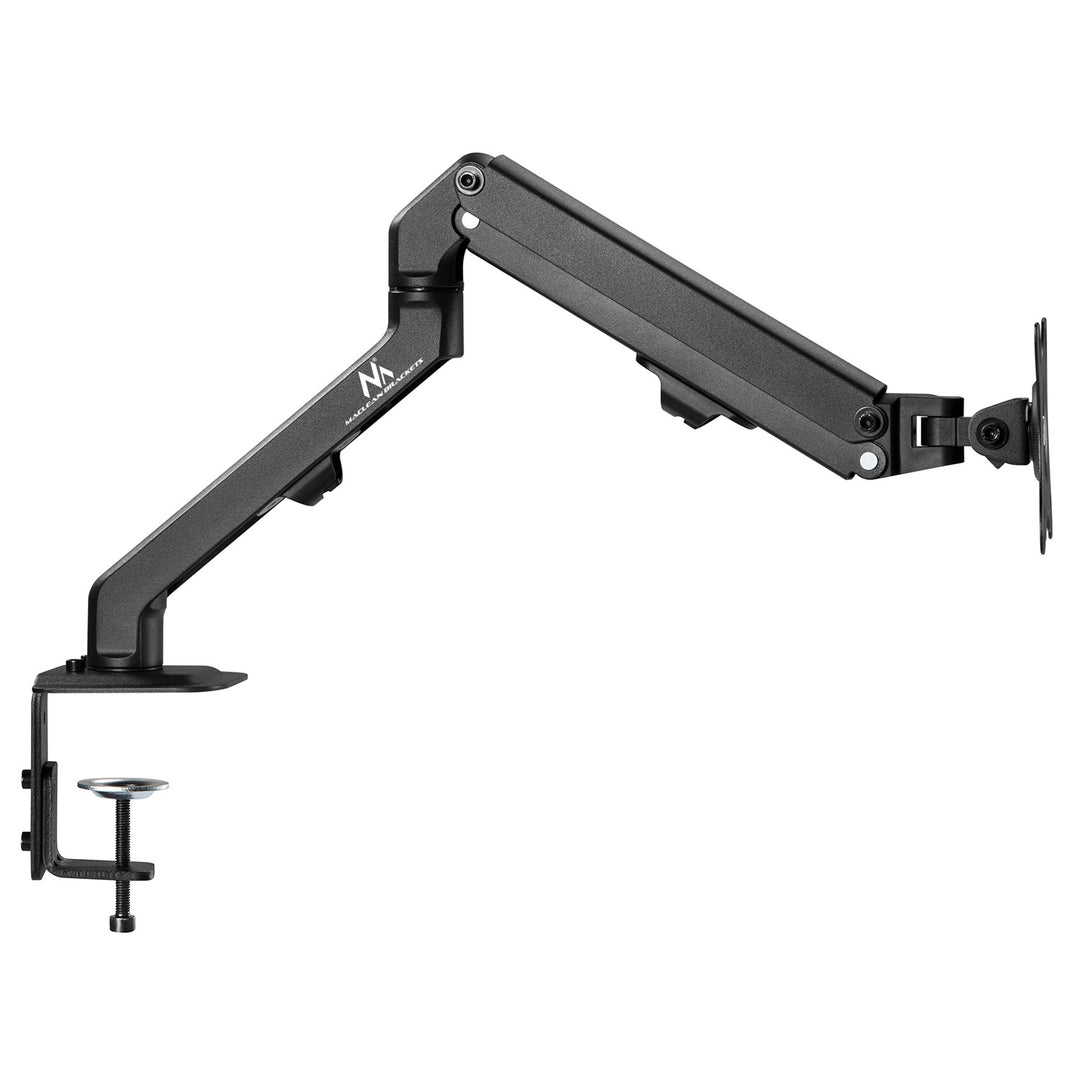 Soporte de sobremesa universal para monitor Maclean, muelle mecánico 17"-27" 7kg, VESA 75x75,100x100, MC-906