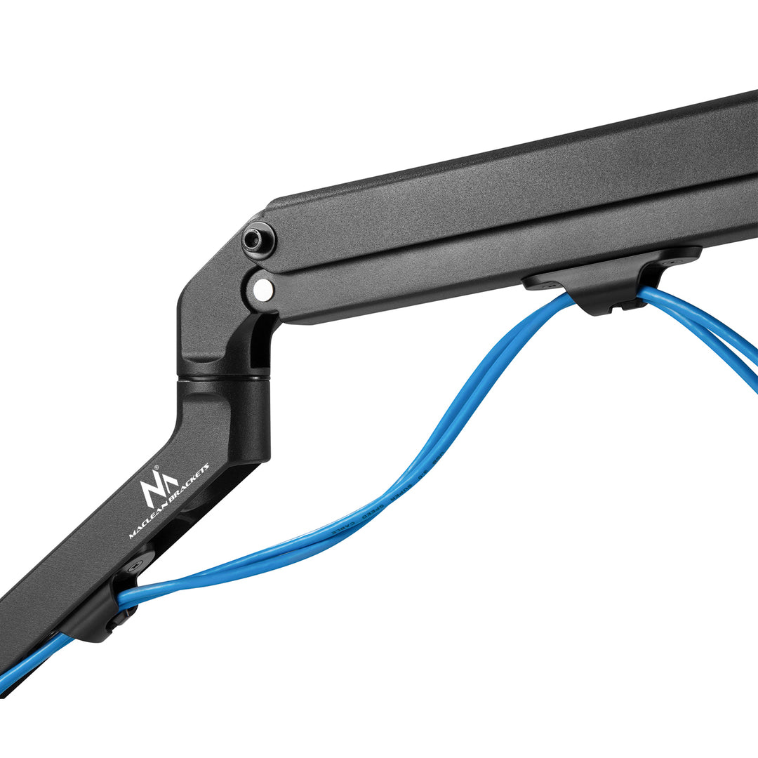 Soporte de sobremesa universal para monitor Maclean, muelle mecánico 17"-27" 7kg, VESA 75x75,100x100, MC-906
