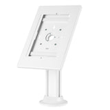 Soporte de mesa antirrobo compatible con 9,7"/10,2", iPad, 10,5", iPad Air/iPad Pro, 10,1", Samsung Galaxy, Tab A (2019) (blanco)