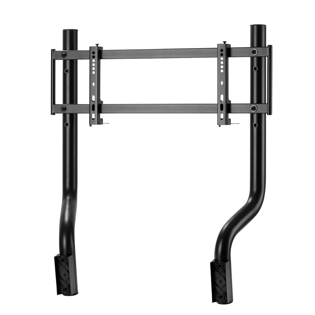 Simulador de corrida Cockpit 3 em 1 Assento gamer até 130kg Suporte para alavanca de câmbio Suporte para volante Suporte para TV até 50" Max. Vesa 400x200...