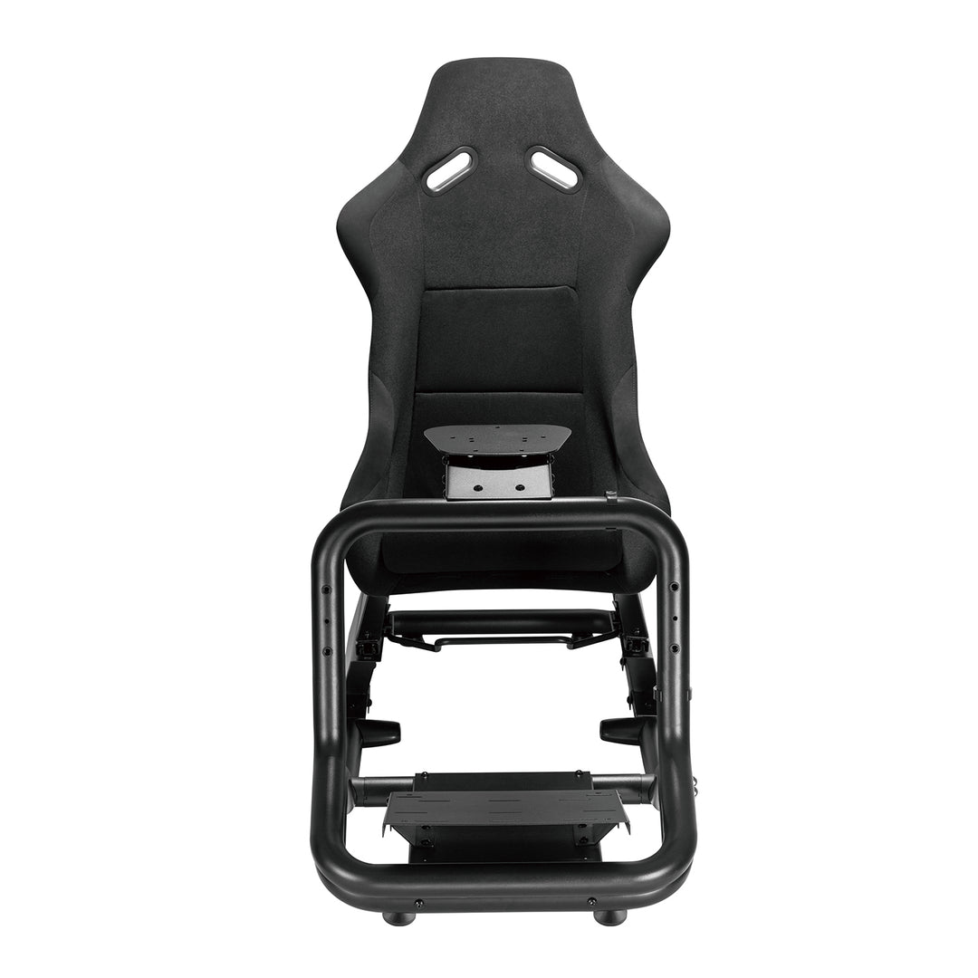 Simulador de corrida Cockpit 3 em 1 Assento gamer até 130kg Suporte para alavanca de câmbio Suporte para volante Suporte para TV até 50" Max. Vesa 400x200...
