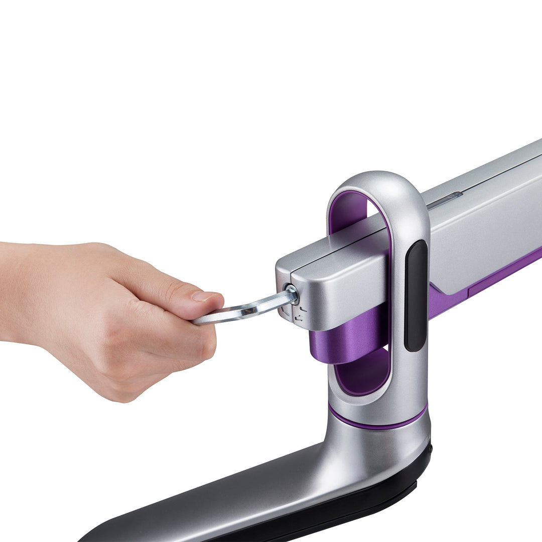 Suporte para monitor de escritório Ergo, Premium com mola a gás, braço duplo 17"-32" 9kg, ER-436