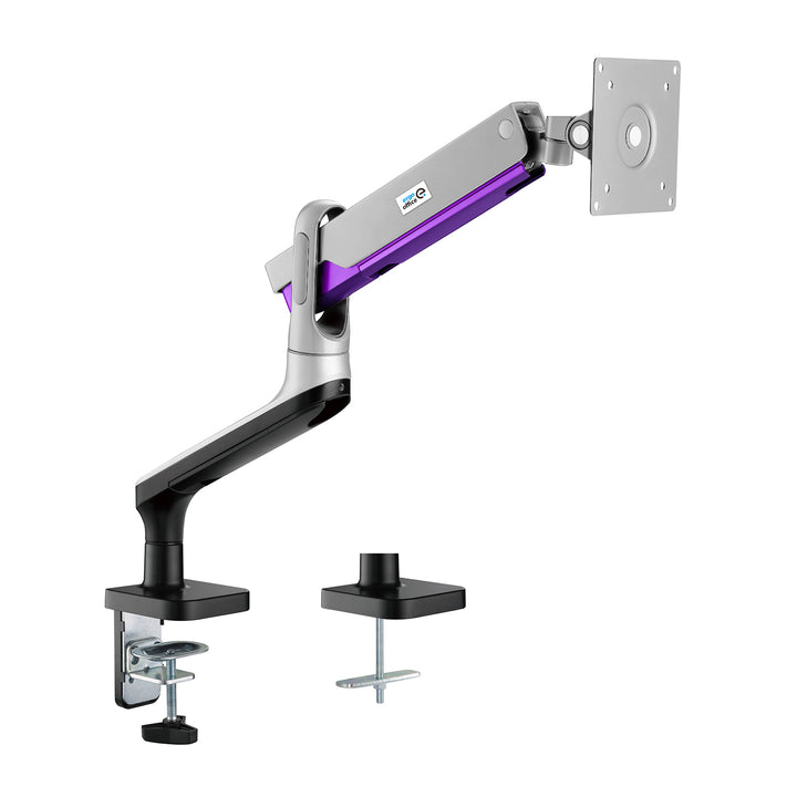 Suporte para monitor de escritório Ergo, Premium com mola a gás, braço duplo 17"-32" 9kg, ER-436