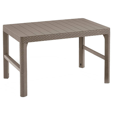 Mesa de jardim multifuncional com altura ajustável resistente a danos e intempéries Rattan Lyon by Keter