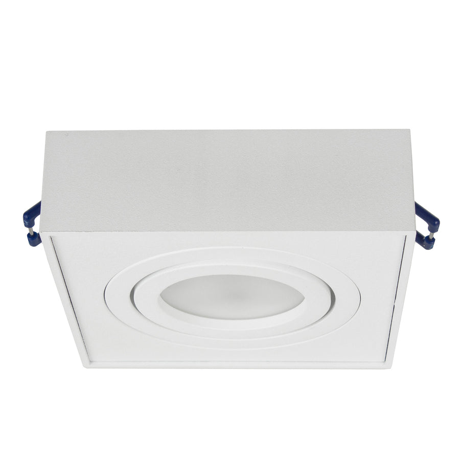 Luminária de teto spot, para fontes de luz MR16 / GU10, branco, 94x94x32mm, quadrado, alumínio, Maclean MCE464 W