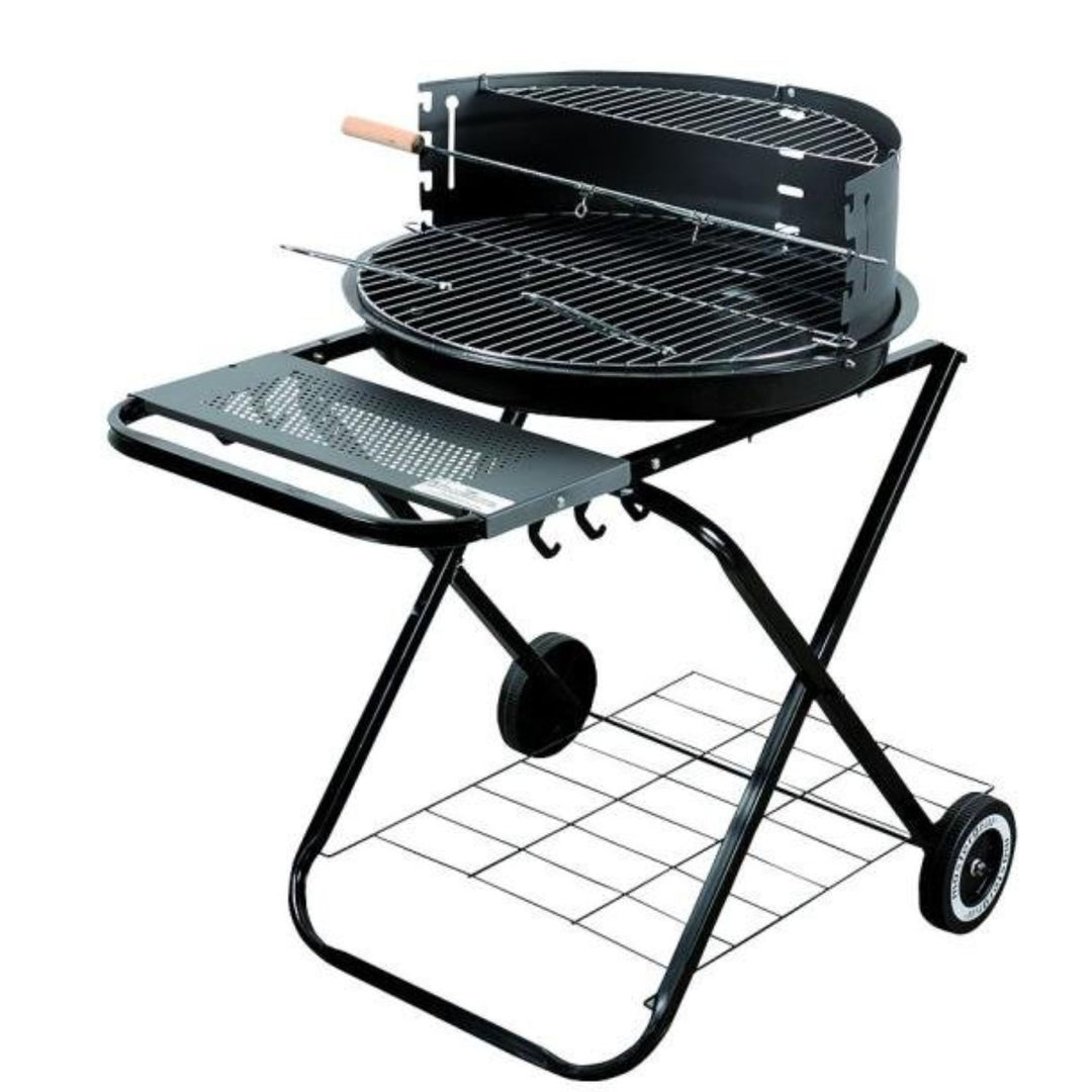 Parrilla redonda plegable de carbón, barbacoa de jardín con diámetro de 54 cm Master Grill MG925