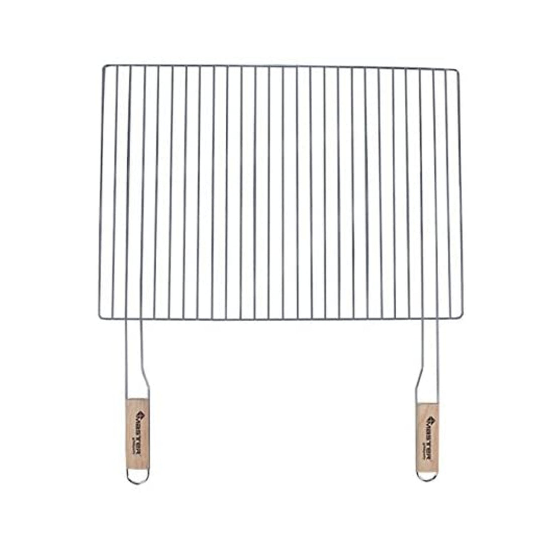 Grelha, grelha para churrasco 54x38cm aço cromado Master Grill &amp; Party MG252
