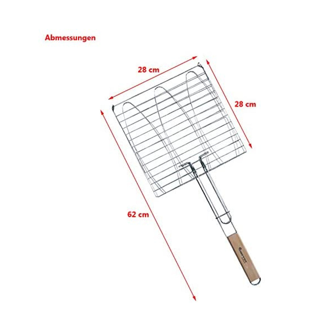 Grelha Tripla para Assar Peixe Churrasco Grelha Tripla Master Grill MG282
