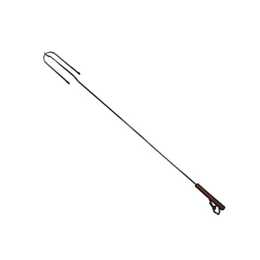 Brocheta de parrilla para fogata 100cm acero cromado brocheta parrilla cubiertos mango de madera fuego Master Grill MG279