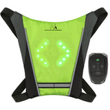 Chaleco / mochila LED, con control remoto, baterías de litio 3.7V 500mAh, 2xCR2032, impermeable: control remoto IPx5, chaleco IPX2 Maclean MCE420