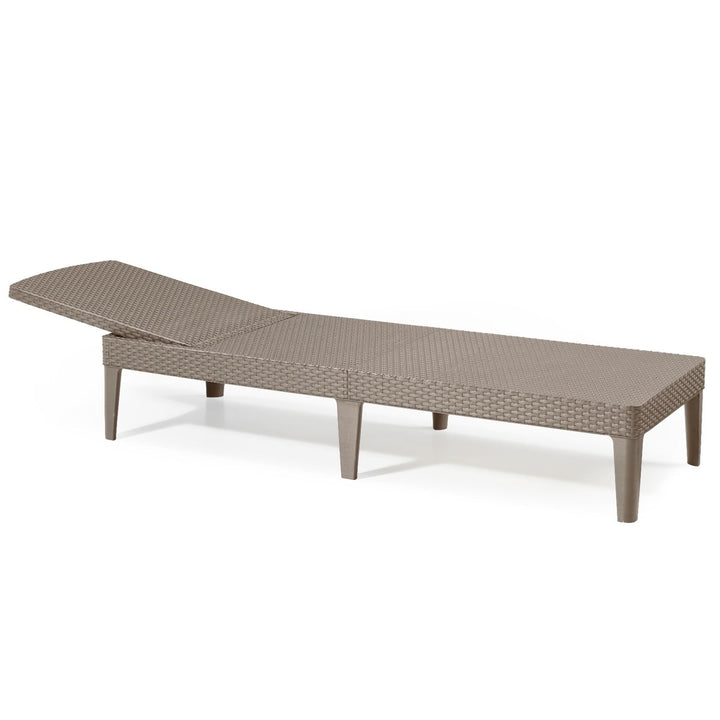 Espreguiçadeira de jardim ajustável Jaipur Sun Lounger cappuccino