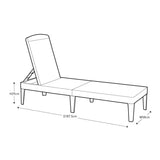 Tumbona plegable de jardín exterior Jaipur Sun Lounger - grafito