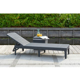 Tumbona plegable de jardín exterior Jaipur Sun Lounger - grafito